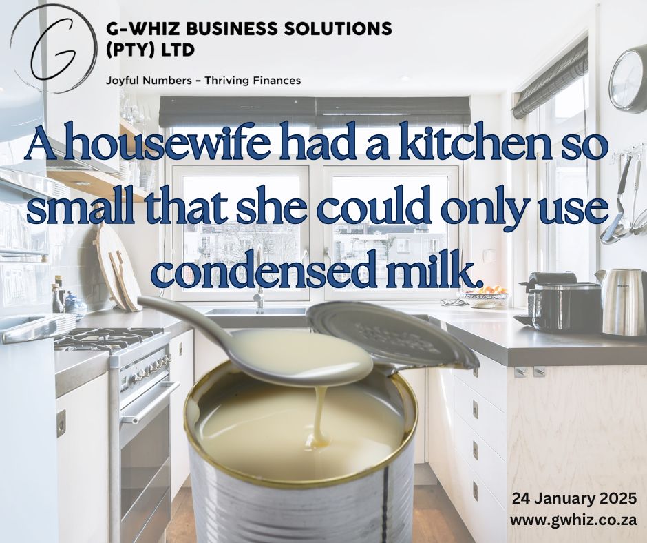 We’ve all been there—working with less than ideal tools and wondering how to make it work. If this feels like your bookkeeping situation, I’ve got good news for you: you don’t have to struggle anymore. Hi, I’m Delwyn, and at G-Whiz Business Solutions, I make bookkeeping less about stress and more about success. Using QuickBooks Online, I help small service business owners like you achieve: ✅ Financial clarity with easy-to-understand reporting. ✅ Audit-ready accounts in as little as three months. ✅ Stress-free compliance—no more worrying about deadlines. ✅ Accurate data for smarter, more informed decision-making. But bookkeeping doesn’t have to be all numbers and no fun—I sprinkle in daily dad jokes to make the journey enjoyable. Who says finances can’t have a little humor? 👉 Ready to transform your books and your business? Visit www.gwhiz.co.za or message me directly to get started! Let’s make bookkeeping a breeze—and maybe even crack a smile while we’re at it.