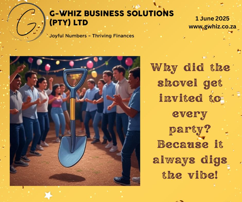 Why did the shovel get invited to every party? Because it always digs the vibe! When it comes to your small service business, you want to keep the good vibes going without the burden of chaotic bookkeeping. G-Whiz Business Solutions steps in to unearth a seamless financial system tailored for you. We specialize in QuickBooks Online, ensuring your accounts are audit-ready and your financial data is spot-on, so you can spend more time growing your business and less time buried in numbers. Daily Fun Fact: QuickBooks Online can track your expenses by snapping a photo of receipts—making expense tracking as easy as a quick dig! We sprinkle daily dad jokes into our mix to keep bookkeeping lighthearted and engaging. Want to unearth a better way to manage your finances? Reach out to G-Whiz Business Solutions now! #SmallBusiness #Bookkeeping #QuickBooksOnline #FinancialClarity #GrowEasy #AuditReady #AccurateBooks #EntrepreneurLife #BusinessHacks #MoneyMindset