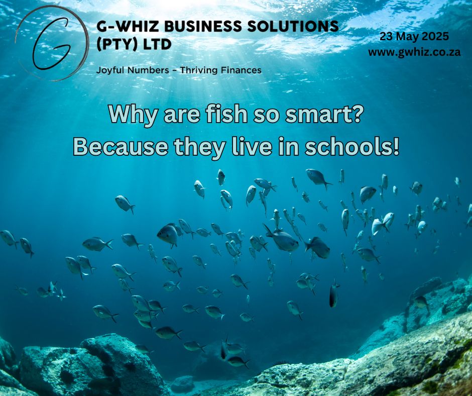 🐟🐠𝐖𝐡𝐲 𝐚𝐫𝐞 𝐟𝐢𝐬𝐡 𝐬𝐨 𝐬𝐦𝐚𝐫𝐭? 🏫𝐓𝐡𝐞𝐲 𝐥𝐢𝐯𝐞 𝐢𝐧 𝐬𝐜𝐡𝐨𝐨𝐥𝐬! That clever pun hooks your attention, as I guide emerging small service business owners through the often murky and challenging waters of bookkeeping. With 𝐆-𝐖𝐡𝐢𝐳 𝐁𝐮𝐬𝐢𝐧𝐞𝐬𝐬 𝐒𝐨𝐥𝐮𝐭𝐢𝐨𝐧𝐬, I bring a wealth of expertise to the table, offering meticulously tailored financial strategies designed specifically to meet the unique needs of your growing business. My seamless integration with 𝐐𝐮𝐢𝐜𝐤𝐁𝐨𝐨𝐤𝐬 𝐎𝐧𝐥𝐢𝐧𝐞 𝐒𝐨𝐮𝐭𝐡 𝐀𝐟𝐫𝐢𝐜𝐚 ensures your financial records remain accurate, up-to-date, and effortlessly manageable, freeing you to focus on what truly matters—growing your enterprise. As a dedicated partner, I understand the pressures of managing cash flow, tracking expenses, and preparing for tax season, which is why I craft personalized solutions that simplify these tasks while maximizing your profitability. 𝒟𝒶𝒾𝓁𝓎 𝓉𝒾𝓅: Regularly updating your QuickBooks with bank feeds not only reduces manual errors by 30% but also saves valuable time, potentially cutting down reconciliation efforts by several hours each month—time you can reinvest into your business. 𝑫𝒊𝒗𝒆 𝒊𝒏𝒕𝒐 𝒔𝒕𝒓𝒆𝒂𝒎𝒍𝒊𝒏𝒆𝒅 𝒃𝒐𝒐𝒌𝒌𝒆𝒆𝒑𝒊𝒏𝒈 𝒘𝒊𝒕𝒉 𝑮-𝑾𝒉𝒊𝒛, 𝒘𝒉𝒆𝒓𝒆 𝒔𝒎𝒂𝒓𝒕 𝒇𝒊𝒏𝒂𝒏𝒄𝒊𝒂𝒍 𝒔𝒐𝒍𝒖𝒕𝒊𝒐𝒏𝒔 𝒔𝒄𝒉𝒐𝒐𝒍 𝒚𝒐𝒖𝒓 𝒔𝒕𝒓𝒆𝒔𝒔 𝒂𝒘𝒂𝒚. Leave a message or book a phone call ( https://calendly.com/delwyn-gwhiz/15-min-phone-call) or a Zoom meeting (https://calendly.com/delwyn-gwhiz/30min). Kind regards, 𝒟𝓮𝓁𝓌𝓎𝓃 G-Whiz Business Solutions (Pty) Ltd. 🌐www.gwhiz.co.za 📆https://calendly.com/delwyn-gwhiz “ᴊᴏyꜰᴜʟ ɴᴜᴍʙᴇʀꜱ – ᴛʜʀɪvɪɴɢ ꜰɪɴᴀɴcᴇꜱ” #SmallBusinessFinance #QuickBooksSouthAfrica #BookkeepingSolutions #FinancialFreedom #BusinessGrowth #EntrepreneurTips #GWhizSolutions #AccountingMadeEasy #SouthAfricanBusiness #FinancialPlanning