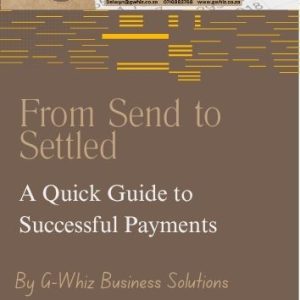 From Send to Settled: The Quick Guide to Payment Success By Delwyn Stafford | G-Whiz Business Solutions This practical guide is designed for South African small service business owners who struggle to get paid on time. In From Send to Settled, Delwyn Stafford shares simple, actionable strategies to help you move from late payments and awkward follow-ups to consistent cash flow and financial control. Inside the guide, you’ll learn: ✅ How to structure and word your invoices for faster payments ✅ Tips for setting clear payment expectations from the start ✅ Gentle but firm follow-up messages that get results ✅ How to leverage QuickBooks Online to track and automate your process ✅ Common reasons clients delay payment – and how to overcome them Whether you’re chasing overdue invoices or simply want to tighten your systems, this quick guide will help you spend less time stressing about money and more time growing your business.