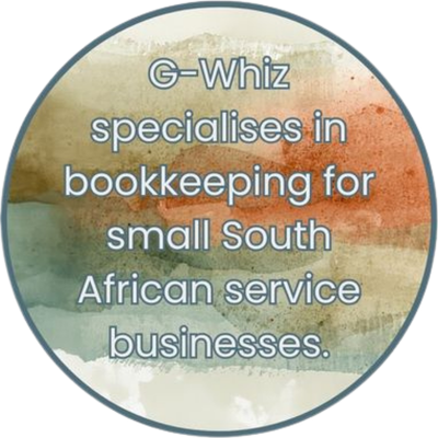 G-Whiz
specialises in bookkeeping for small South
African service businesses.